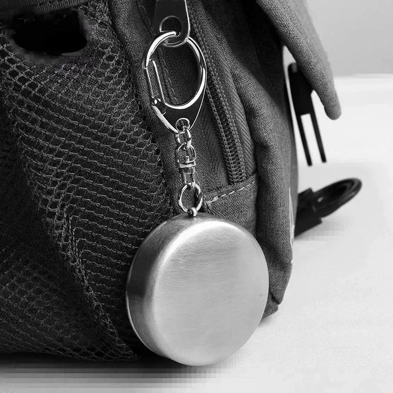 Stainless Steel Folding Cup Portable Water Drinking Telescopic Collapsible Cups Outdoor Travel Keychain Shot Glass
