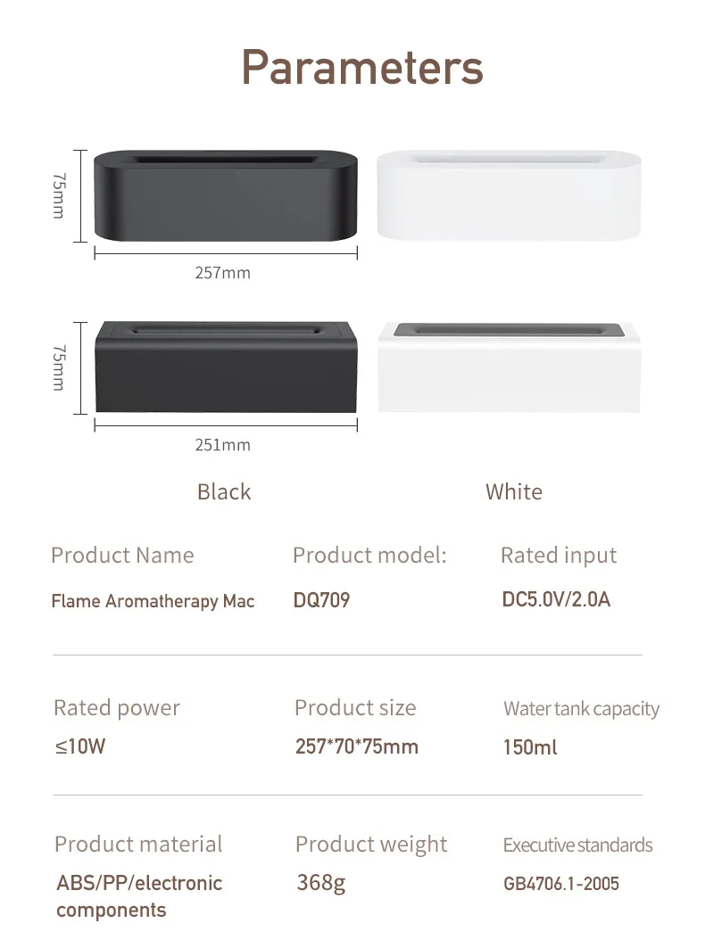 USB, Simulação de Luz, Aromaterapia, Purificador, Ar para Quarto, 7 Cores