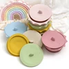 1PCS Baby Silicone Suction Bowl BPA Free Cartoon Shape Food Tray Dishes Plate Child Feeding Non-Slip Tableware Baby Accessories 2