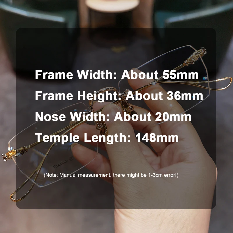 Ahora 2020 Fashion Rimless Reading Glasses Frame Women Men Ultralight Business Presbyopia Eyeglasses Anti Blue Light Blocking