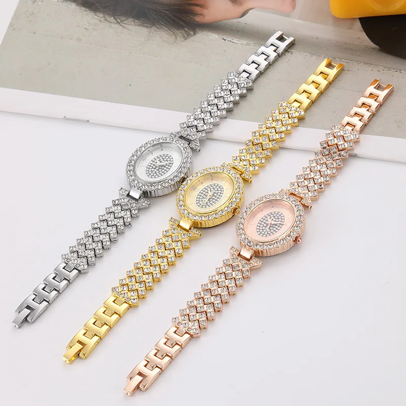 

Explosive Fashion Full of Stars Set Diamond Ladies Watch Ladies Watch Bracelet Watch Women Reloj De Mujer