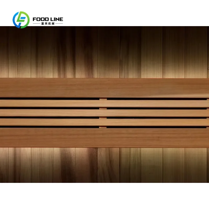 Customized Luxury 4-6 Person Modern Traditional Red Cedar Wood Indoor Sauna Electric Heating Dry Steam for Relaxation Spruce 2