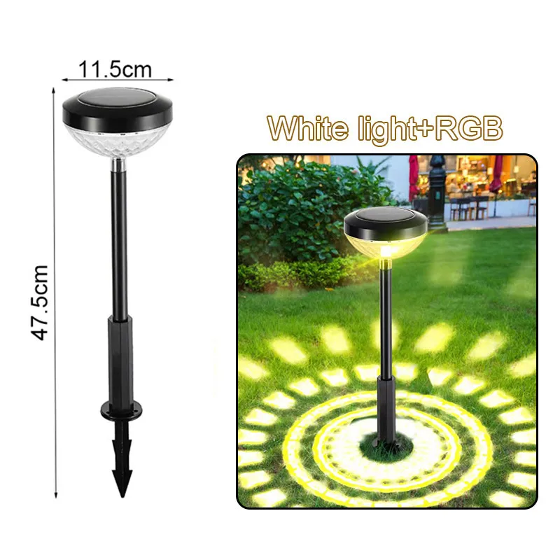 2/4/6Pcs Garden Outdoor Solar LED Lights RGB Multi-Color Lighting Solar Path Lawn Light Garden Decorative Landscape Shine Lamps solar post cap lights Solar Lamps