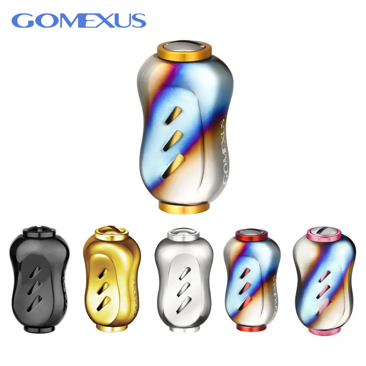 Gomexus T22GDGD Knob Titanium Gold 22mm Shimano A , Daiwa S (6750) | UK