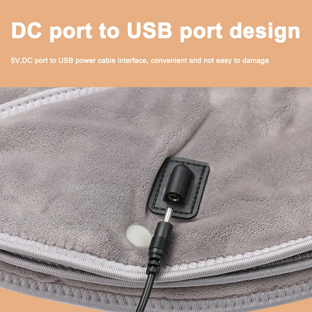 Electric Heating Shoulder Neck Pad Massager USB Cervical Brace Wrap Hot Compress Cervical Shawl Warmer for Neck and Shoulders
