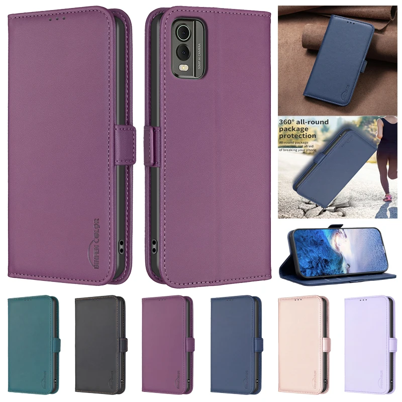 Luxury Leather Wallet Phone Case - Premium Magnetic Soft Cover Etui