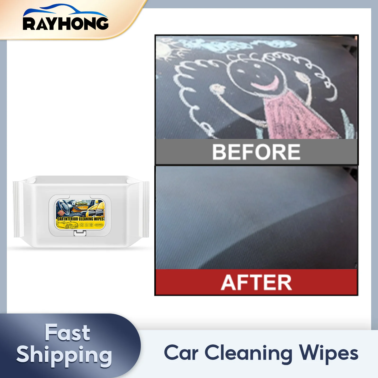 

Car Interior Cleaner Wet Wipes Car Plastic Carpet Disposable Leather Refurbishment Reduce Crackes Multifunctional Cleaning Wipes