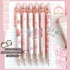 6Pcs 0.5/0.7mm Mechanical Pencils Kawaii Cute Automatic Pencils with Erasers Students Stationery Writing School Office Supplies 2