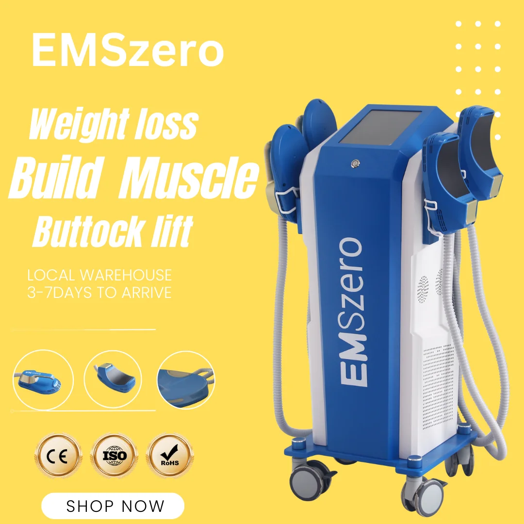 

EMSZERO Neo Sculpt Body Machine 6500W RF Shaping Electromagnetic Muscle Stimulate Slimming Device 2024 200HZ 5 Handle
