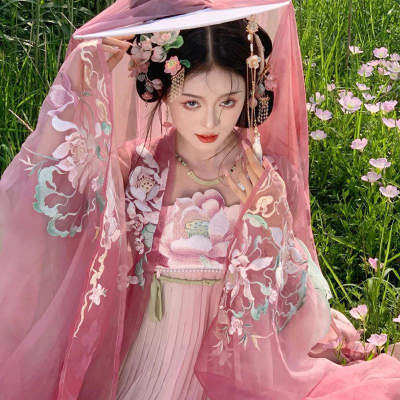 Chinese Style Embroidered Patches Butterfly Iris Cherry Blossoms Lotus Embroidery Patch for Hanfu 1pc