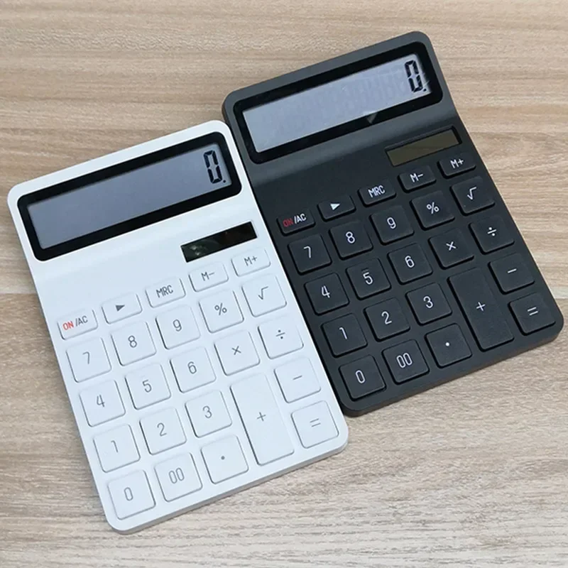 12-Digit Large LCD Display Calculator Standard Function Calculator with Solar & Battery Dual Power For Home Basic Desktop Office - Image 2