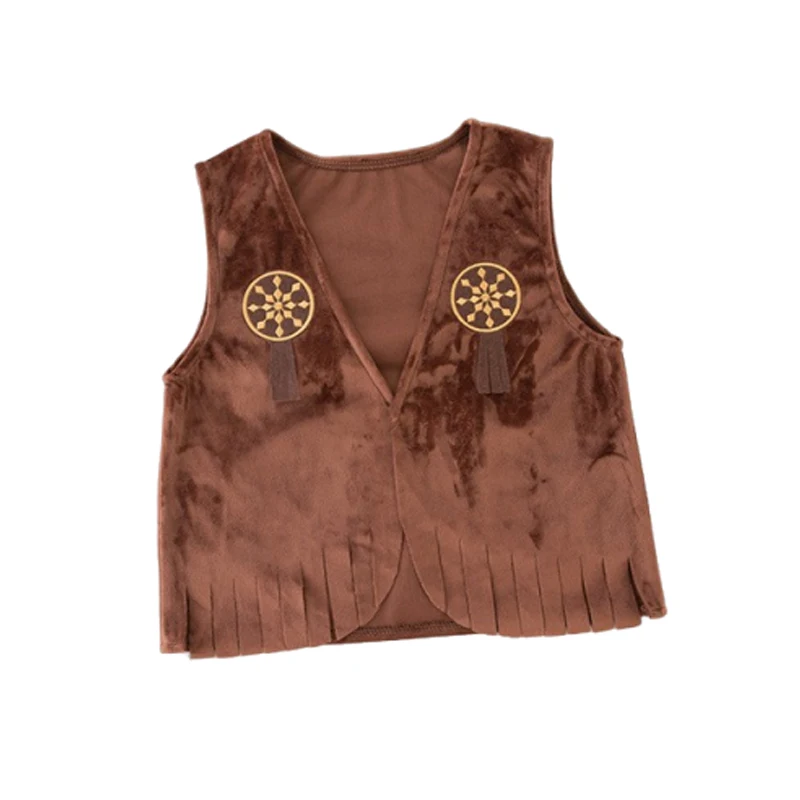 4-teiliges Cowboy-Kostüm für Babys, Jungen, Ostern, Cosplay-Kleidung, Weste + Schal + lange Hose + Hüte, Karneval, Party, Kostüm, Jungen, Weihnachtsgeschenk – Detail 5