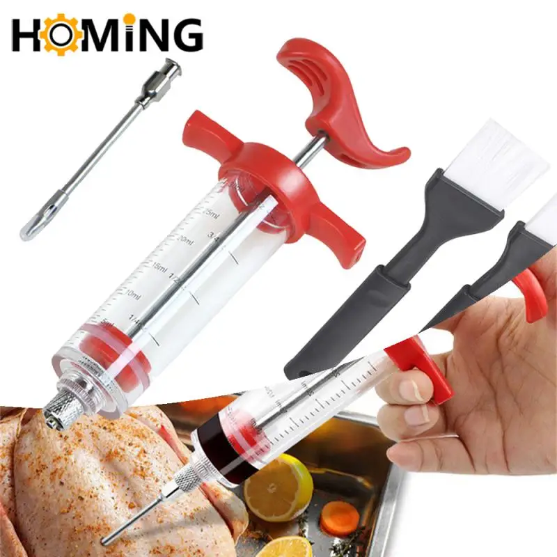 Spice Syringe Set Roast Seasoning Syringe Juice Tool Barbecue Kitchen Steak Turkey Needle Catering Beef Marinated