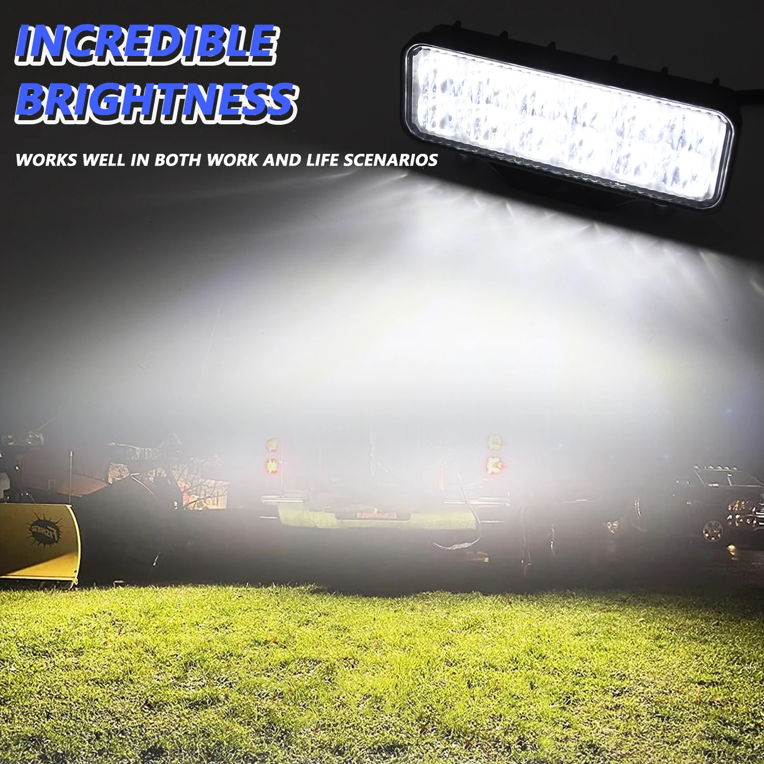 Car Round Miles Projector Super Bright 6000K Spot Flood Combo Lights Car Daytime