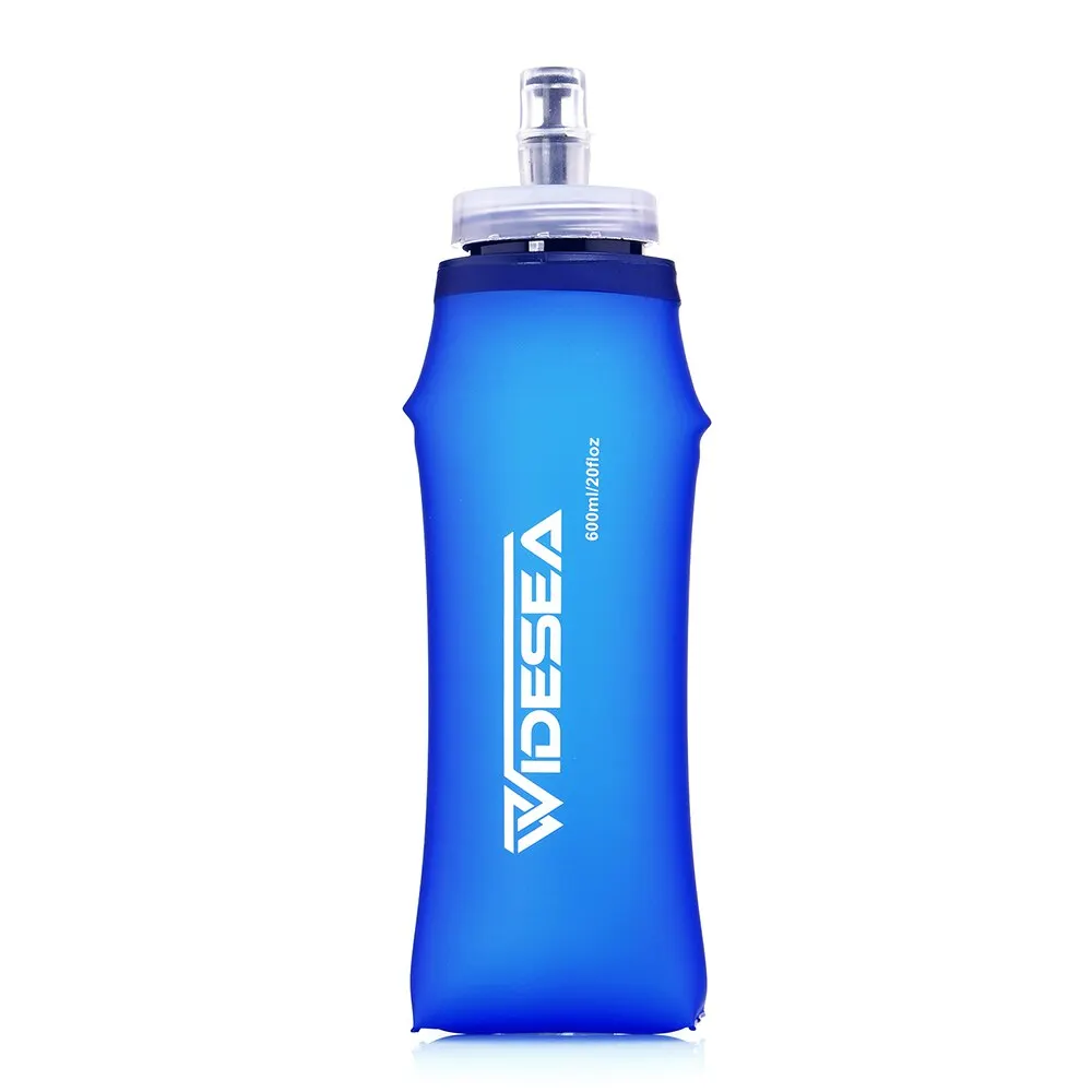 Widesea 600ml Foldable Soft Water Bottle - Lightweight Outdoor Hydration Flask