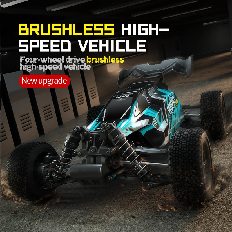 1:16 Scale 4WD RTR Brushless Fast RC Cars All Terrain Max 70km/h Off-Road Hobby Electric RC Buggy RC Truck Gifts for Adults Boys 2