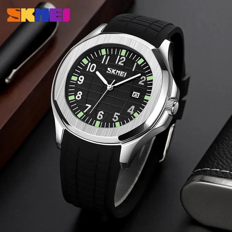 SKMEI 9286 Mens Sports Watches Casual Waterproof Date Display Watch for Men Quartz Movement Wristwatches Clock Relogio Masculino