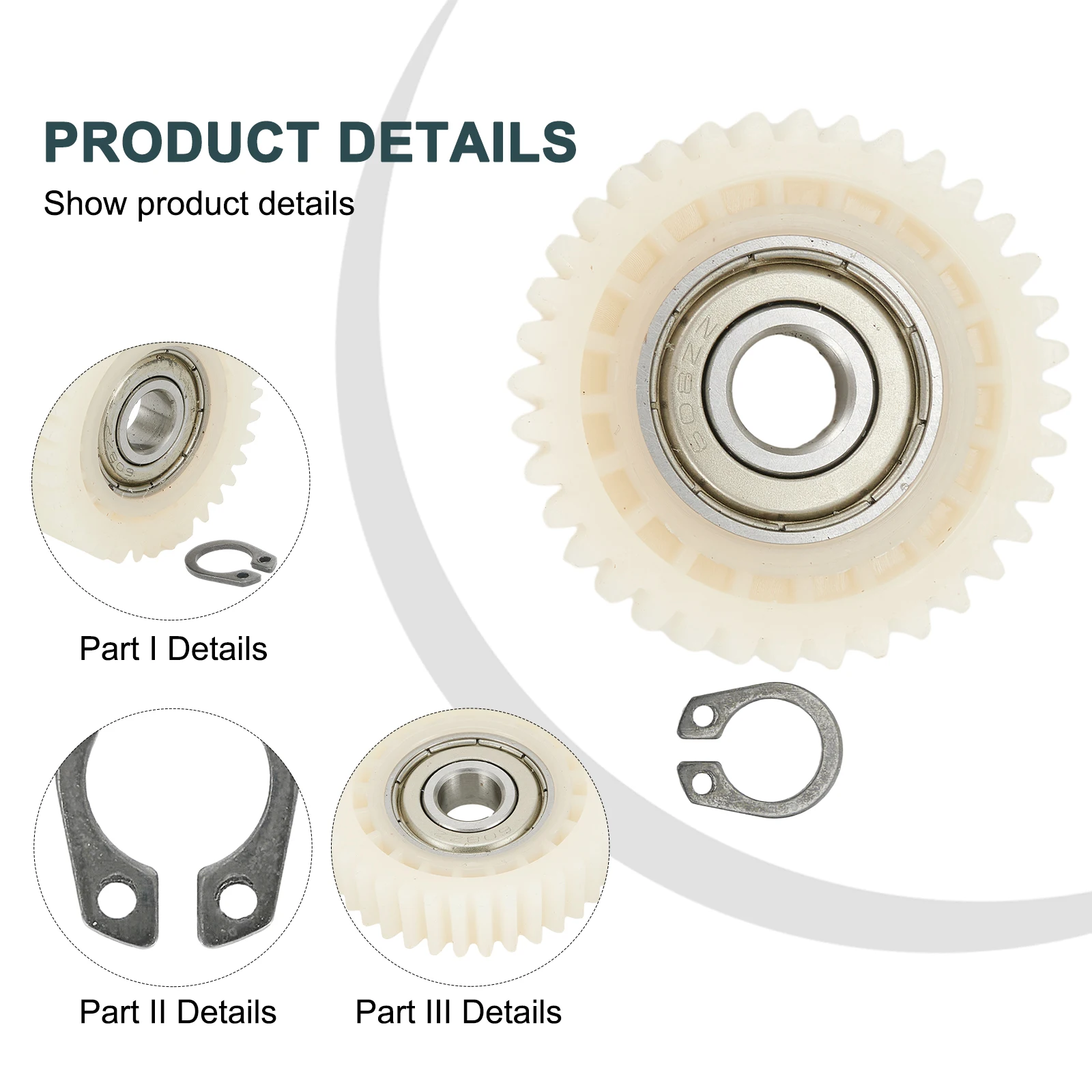 

New High Quality Gear 38x38x10mm Bicycle Components Folding Scooters Nylon Planetary Stainless Steel Wheel Hub