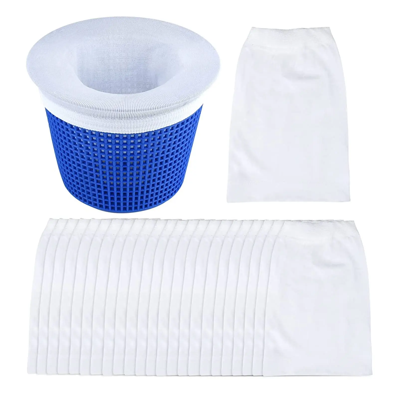 Pool Skimmer Socks 10 Pack Skimmer Sock Basket Filter Cleans Debris Leaves Basket Filters Fish Tank Mesh Bag Round Mesh Filter