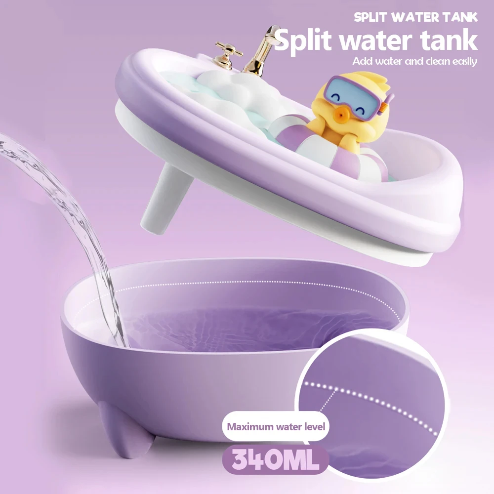 Cartoon Air Humidifier Colourful Lighting 340ML Mini Bathtub Shape Diffuser Kids Toy Cute Duck Humidifiers Cars Desktop Silent
