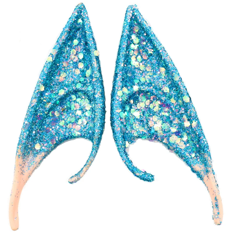 Cosplay Avatar Ears Colorful Shiny Movie Avatar 2 the Way of Water Cosplay Accessories Elven Ears