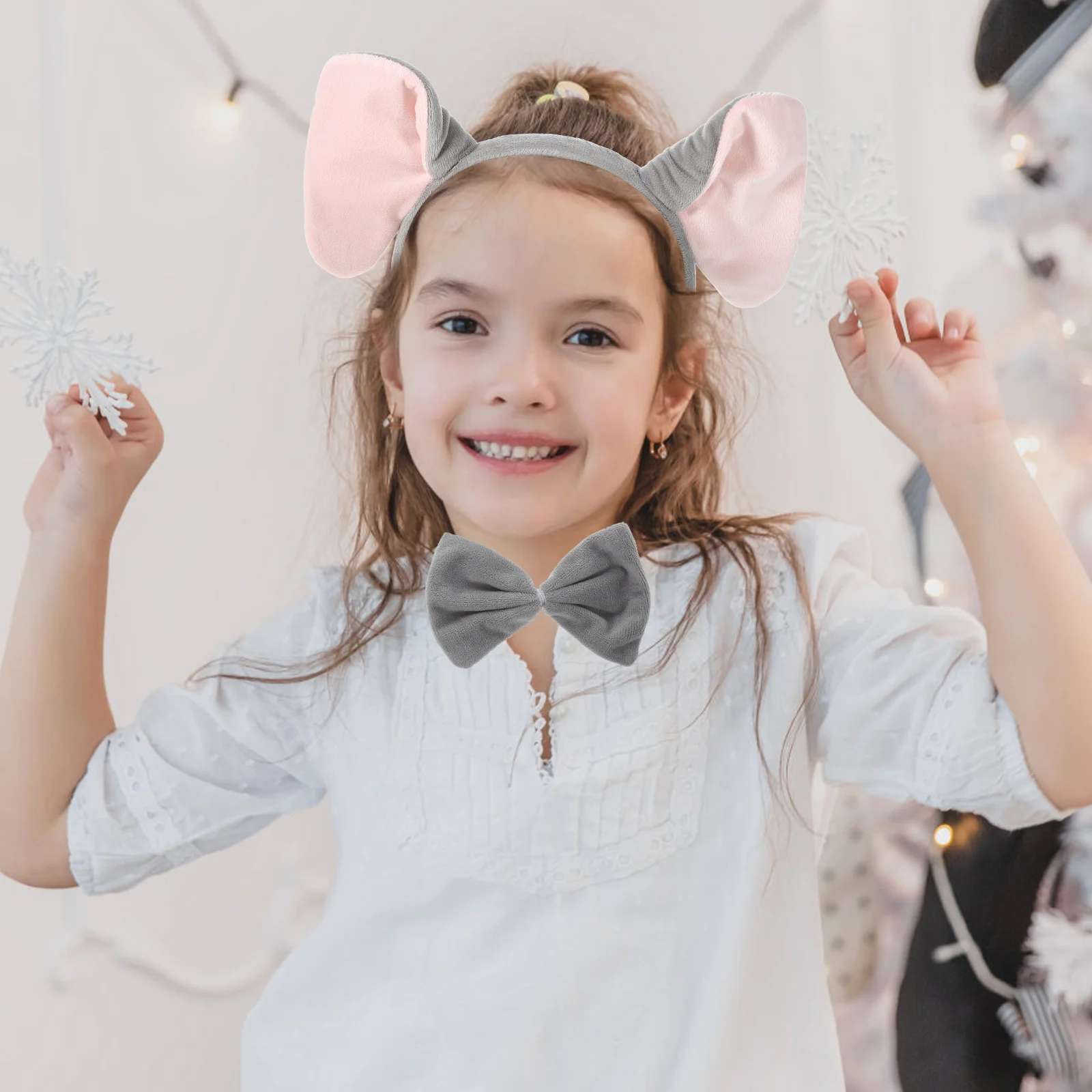 

Halloween Spa Elephant Ear Headband Miss Child Animals Costume Fabric Tail Ears Adult