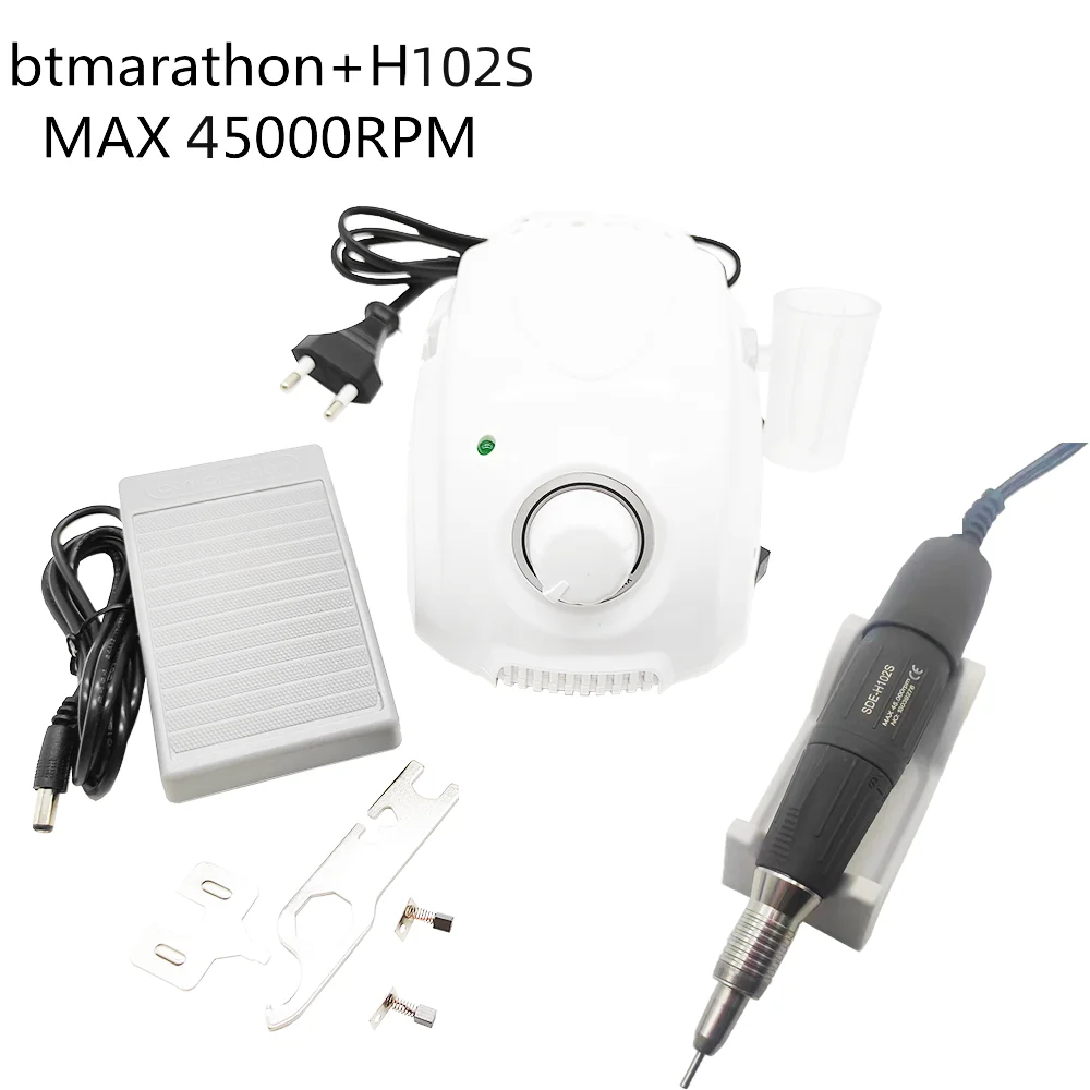 65W BT Marathon Champion 3 Control Box STRONG210 35K H37L1 H200 Electric Nail Drill Handpiece Manicure Machine Set Grinding Tool 4