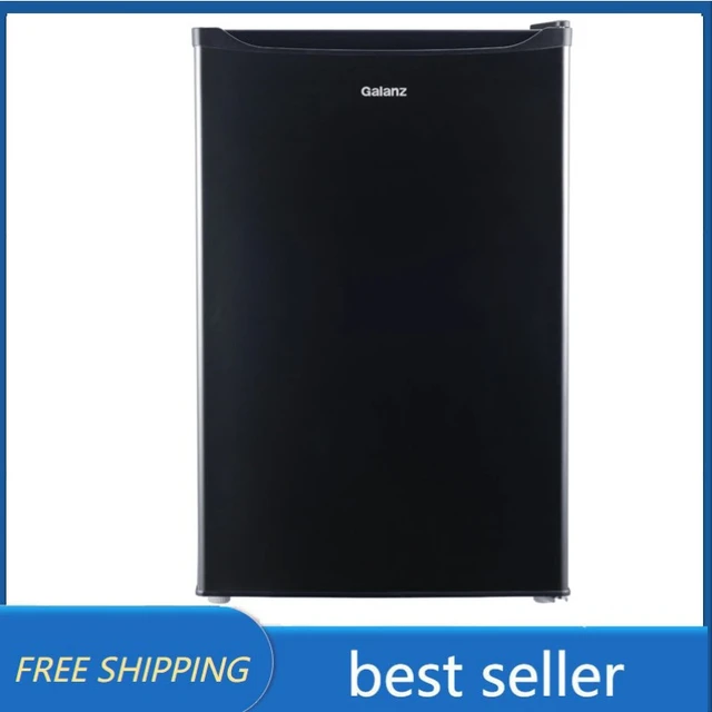 Galanz Compact Single-Door Refrigerator - 4.3 cu ft - Stainless Steel