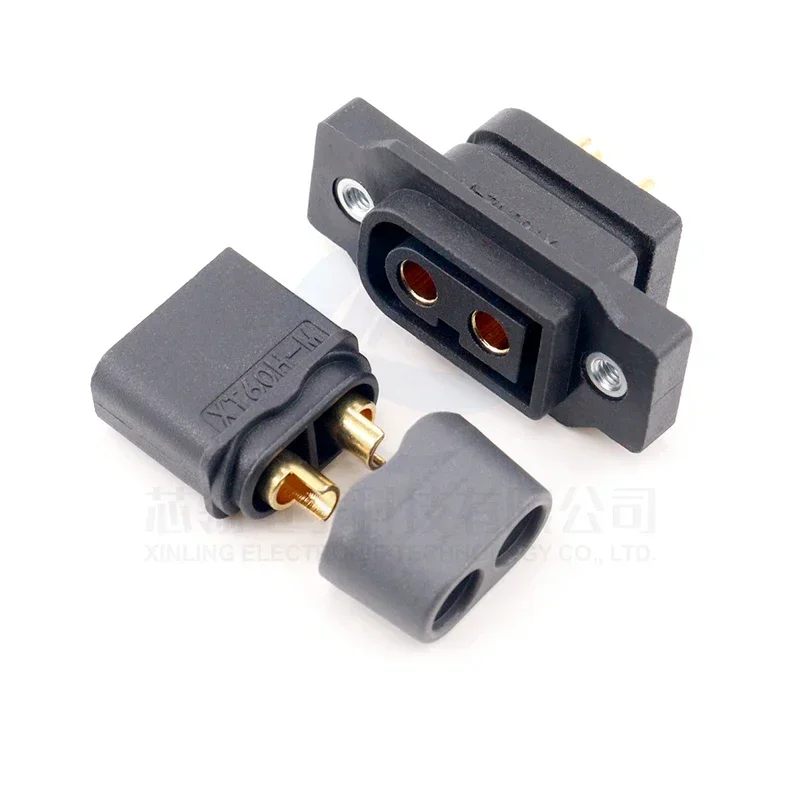 ปลั๊กตัวผู้และตัวเมียคงที่ XT60NE-F เครื่องบินรุ่นกระแสสูงชุบทอง ESC ขั้วต่อปลั๊กไฟชาร์จ 1