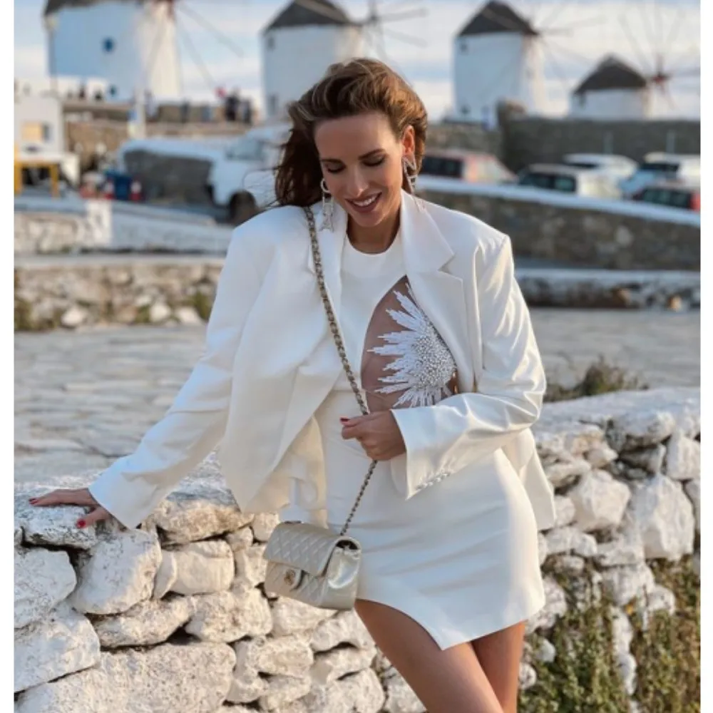 

Fashion tight casual long-sleeved bandage dress 2023 elegant diamond-encrusted transparent tight mid-size party niche dress