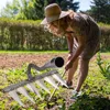 Weeding Scarifier Steel Loose Soil Weeder Sharp Garden Hand Rake Tool Durable Gardening Weeding Rake Agricultural Tools 5