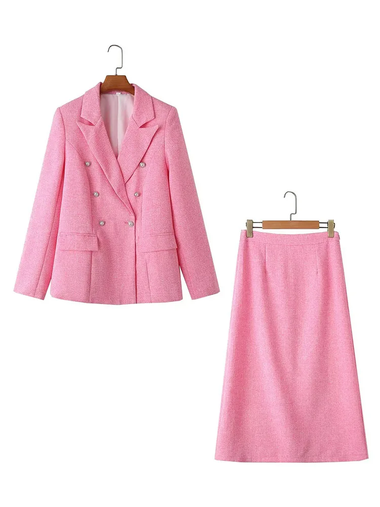 

Autumn new suit fashion European and American casual versatile suit jacket + casual skirt