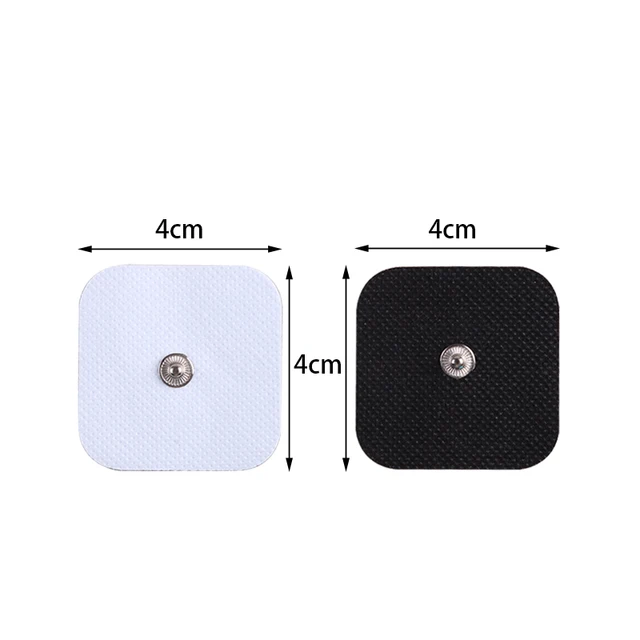 10/20/50pcs Non-woven Electrode Pads 4x4cm Snap On Replacement For Tens Acupuncture Digital Machine Slimming Massager Therapy 4