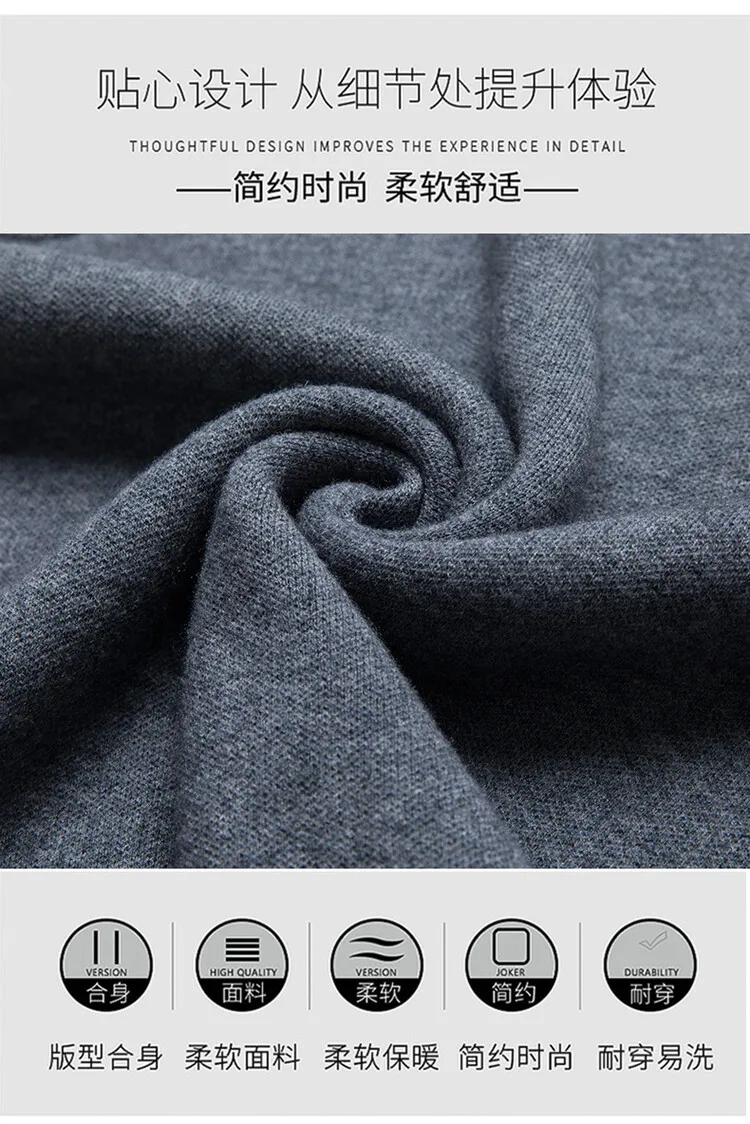 Description Picture 4 of itemMen's 100% Wool Vest 2024 Autumn Spring Pure Wool Waistcoat Casual V-Neck Sleevelesss Sweater Thicken Knit Vests