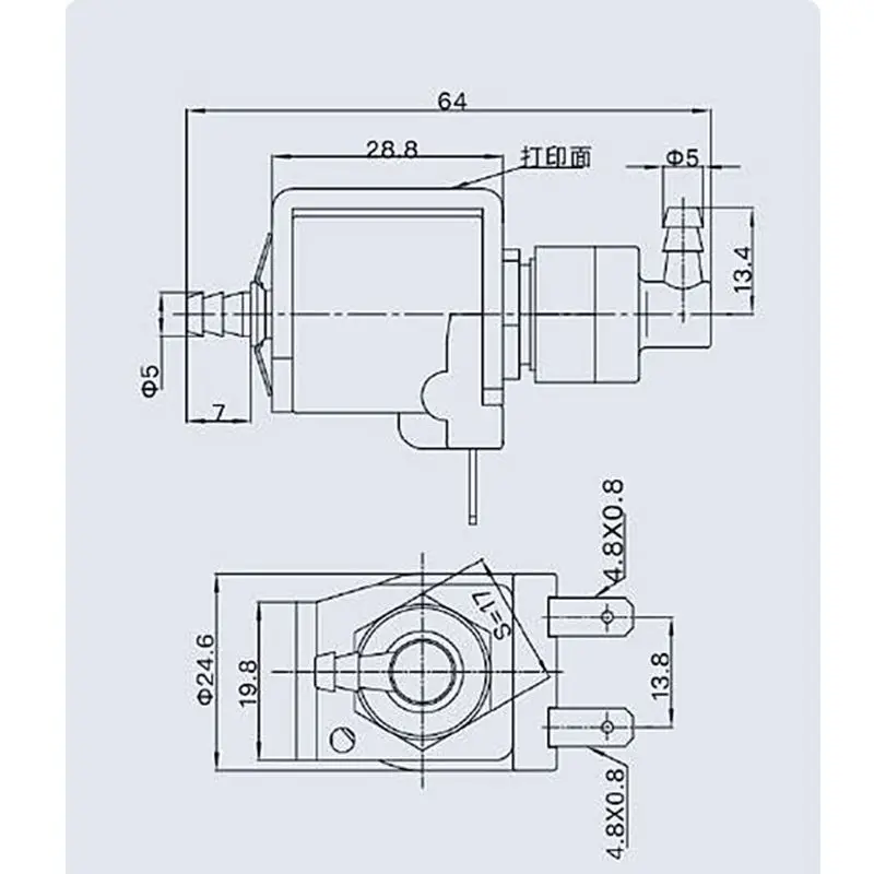 Jiayin 15W 50Hz AC 220V-240V Plunger JYPC-8 Water Gas Suction Pump Electromagnetic Pump for Irons steam mop garment steamer
