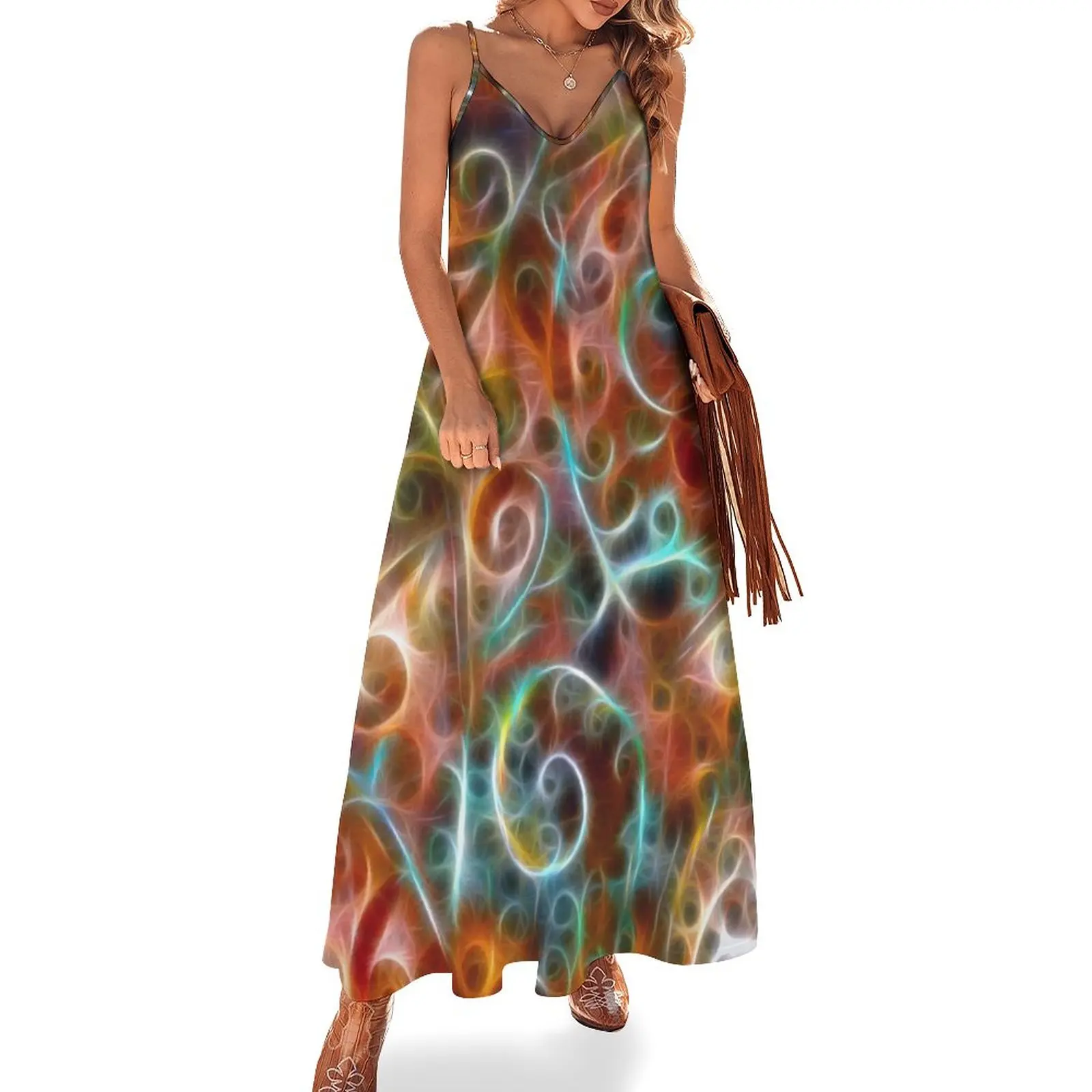 

Squiggles Sleeveless Dress luxury evening dresses for women 2024 summer clothes sensual sexy dress for women