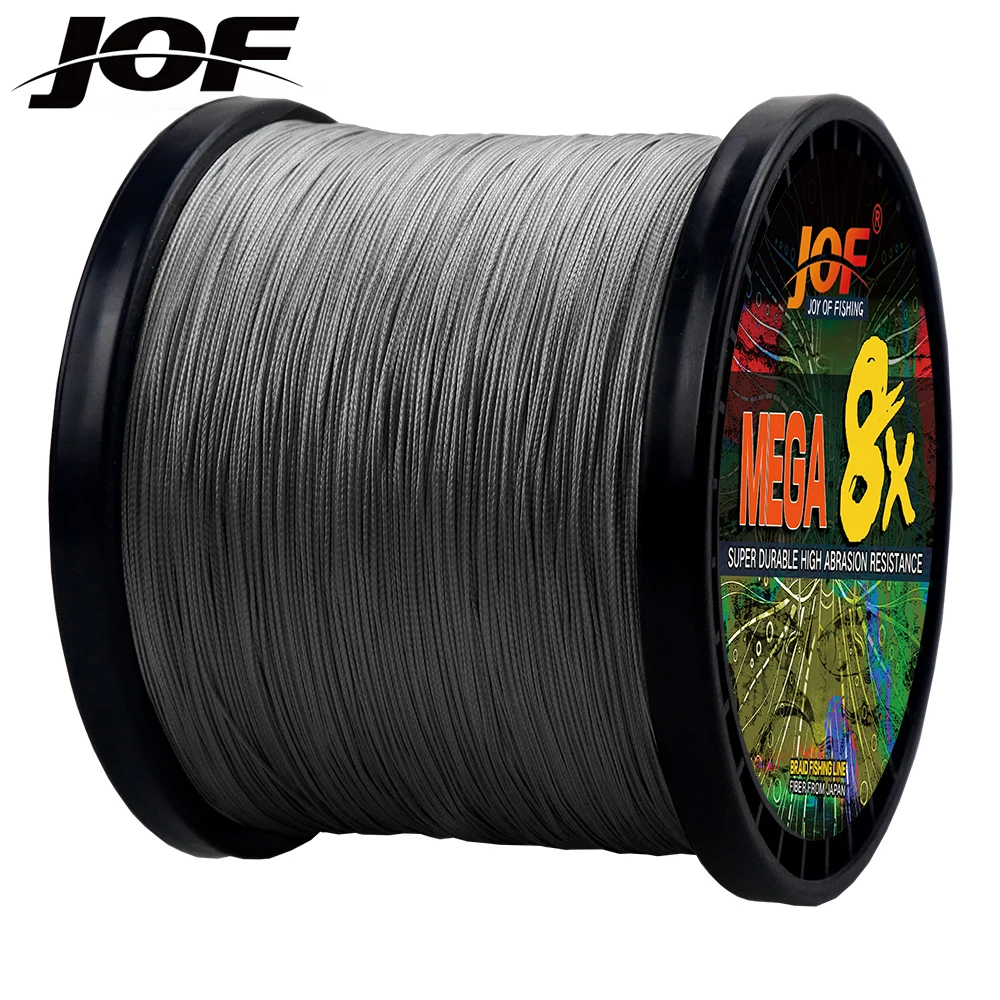 JOF 8 Strands 1000M 500M 300M PE Braided Multifilament Fishing Line Tresse Peche Saltwater Fly Weave for Carp Pesca fishing line