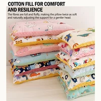 Baby Cartoon Cotton Pillow Children Doudou Velvet Sleeping Cushion Pillows Newborn Rectangular Memory Protection Bedding 2