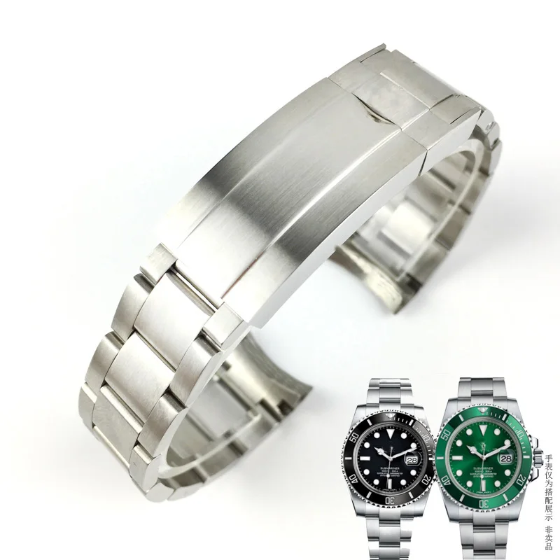 

For Rolex Black Green Water Ghost yacht SUBMARINER DAYTONA SUP GMT watch steel band diver solid stainless steel bracelet 20mm