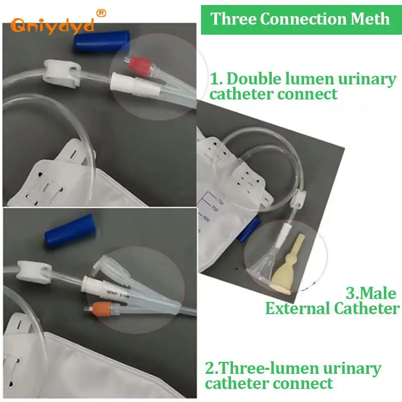 Urine Collection Bag 500Ml/750Ml/1000Ml Drainage Bag Urine Collection Urination Bag Thickened Catheter Leg Storage with Tube Drainage