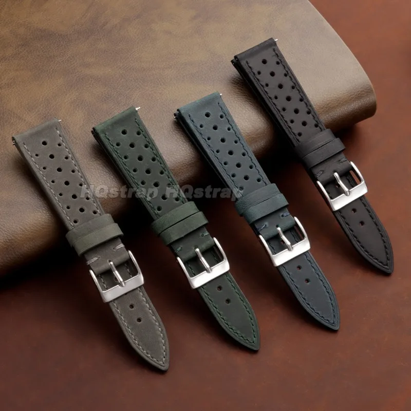 Vintage Genuine Leather Universal Wristband - Breathable Cowhide Strap