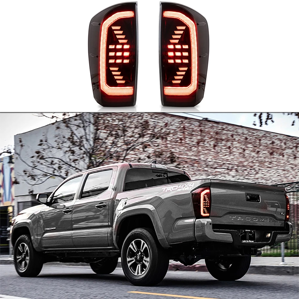 

1 пара, задние светодиодные фары для Toyota Tacoma 2016-2021