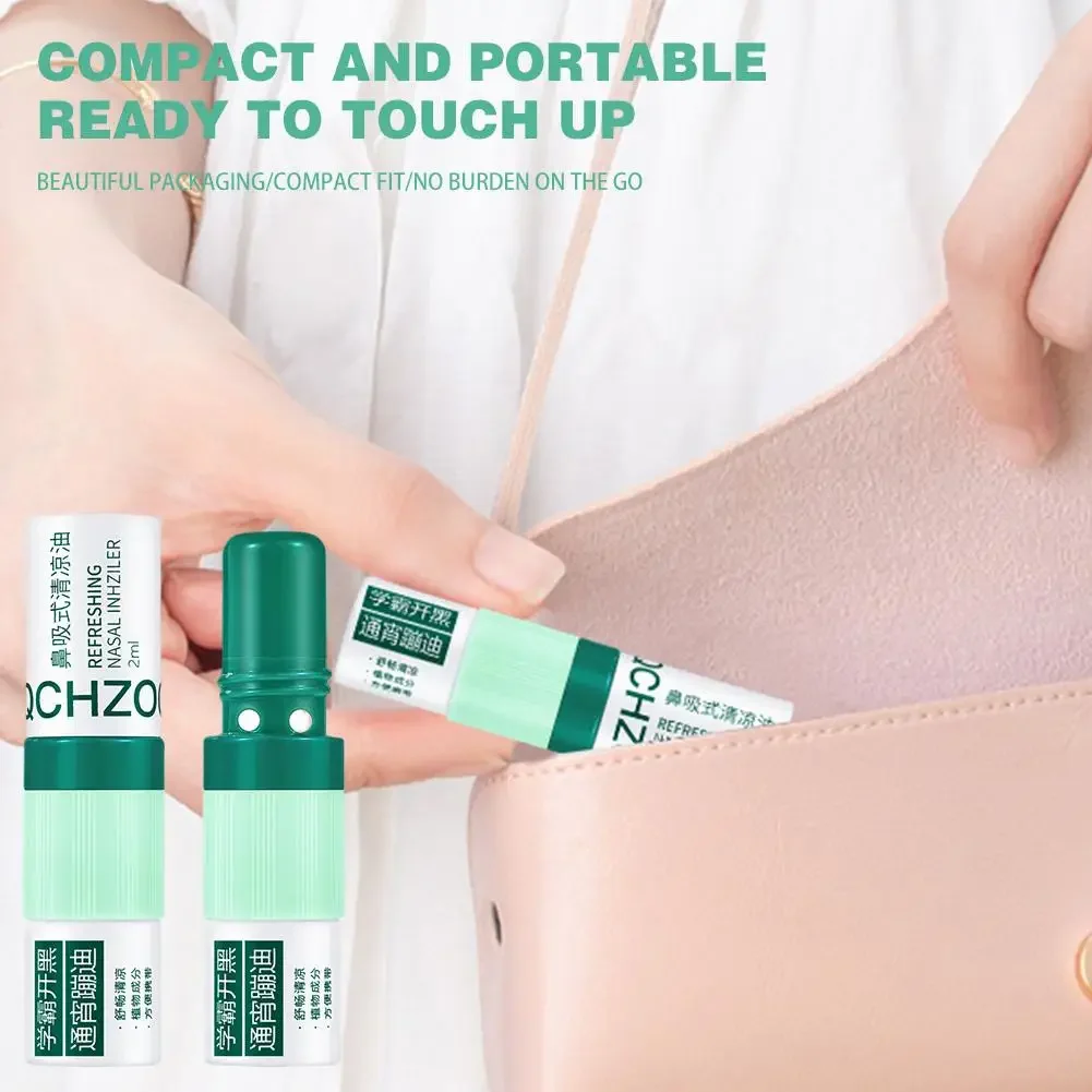 Mint Cooling Stick Nasal Inhalation Cooling Oil For Refreshing Mind Peppermint Stick For Students Anti Drowsiness