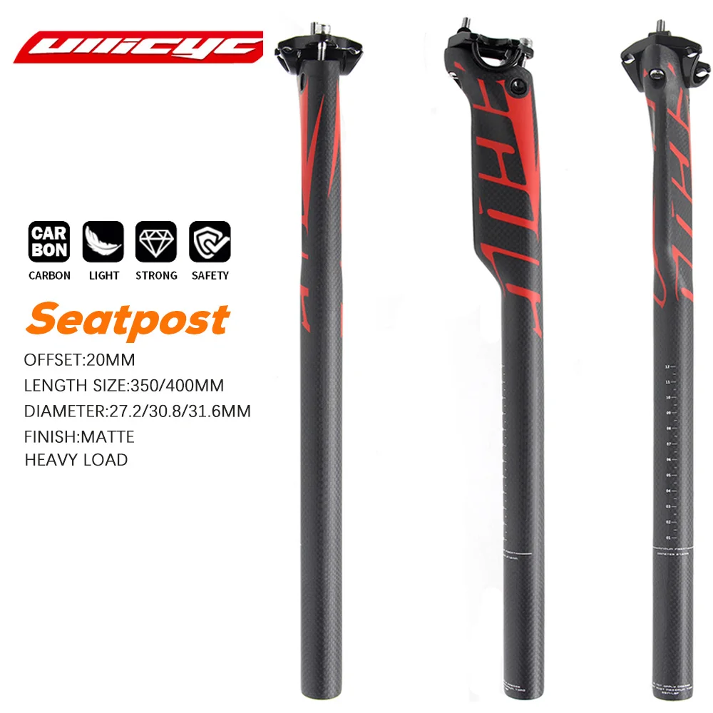 ULLICYCBicycleSeatpostMTBRoadBikeCarbonSeatpostHeavyLoad