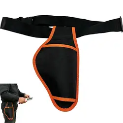 Portable Garden Tool Belt with Carry Pouch for Electric Pruning Shears and Scissors (Orange)