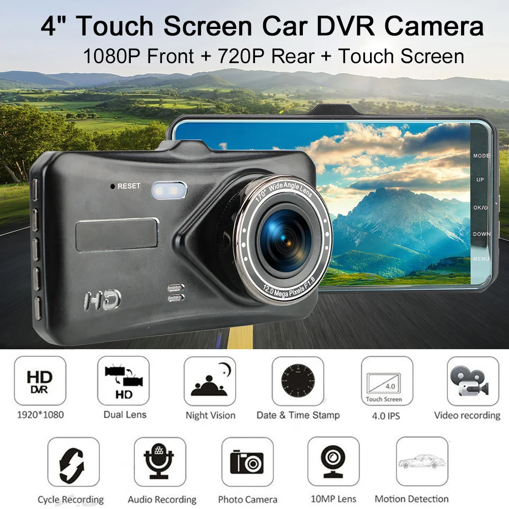 LEEPEE    ڴ ī޶, ġ ũ, ڵ DVR  ķ, ڵ ׼, WDR, 4 ġ HD 1080P