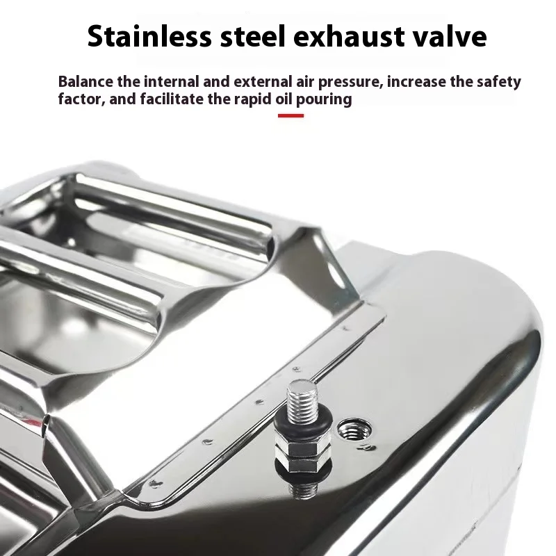 5L 10L 201 stainless steel fuel tank gasoline tank gasoline drum car motorcycle truck with oil pipe car fuel tank