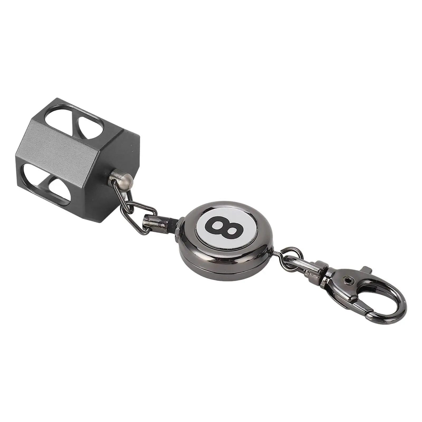 Adjustable Magnetic Pool Chalk Holder-Portable Zinc Alloy & Aluminum, Lightweight Design for club Use, Up to 50cm