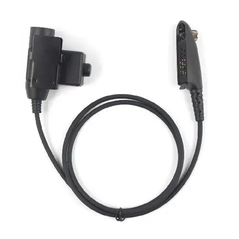 Tactical push to talk radio Headset Adapter for Motorola Walkie-Talkies GP140 GP320 GP328 GP338 GP340 walkie talkie u94 ptt