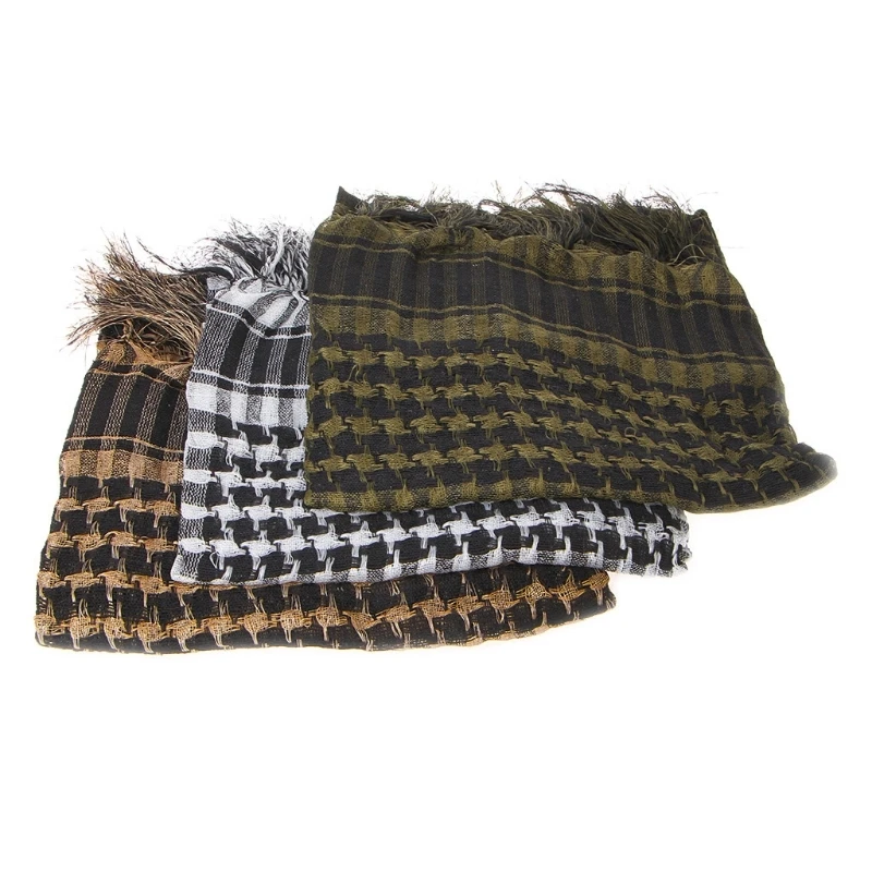 

Cycling Shawl for Head Wrap Camo Military Keffiyeh Arab Scarf D5QD
